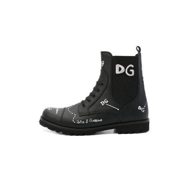 Кожаные ботинки Dolce & Gabbana D10983/AH813/37-39 Фото 2