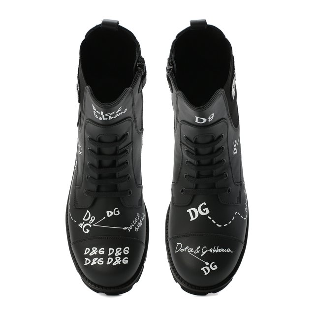 Кожаные ботинки Dolce & Gabbana D10983/AH813/37-39 Фото 4