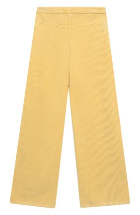 Детские хлопковые брюки GUCCI желтого цвета по цене 51250 руб., арт. 621815/XDBDH | Фото 2 Детские хлопковые брюки GUCCI желтого цвета, арт. 621815/XDBDH | Фото 2 (Материал внешний: Хлопок; Девочки Кросс-КТ: Брюки-одежда; Случай: Повседневный; Ростовка одежда: 10 - 11 лет | 140 - 146см)