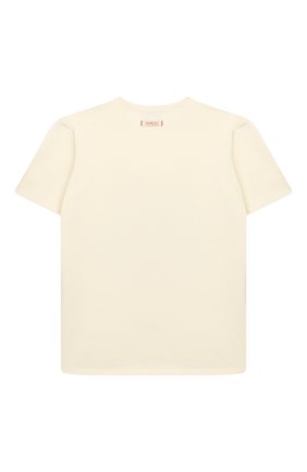 Детская хлопковая футболка GUCCI белого цвета по цене 11600 руб., арт. 580991/XJCTP | Фото 2 Детская хлопковая футболка GUCCI белого цвета, арт. 580991/XJCTP | Фото 2
