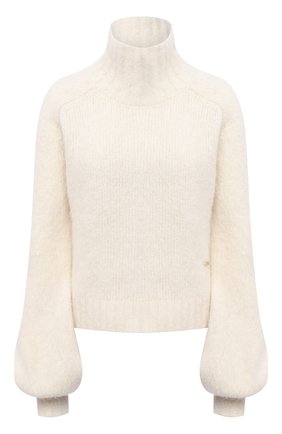 Женский шерстяной свитер JW ANDERSON кремвого цвета по цене 49950 руб., арт. KW0387 YN0066 | Фото 1 Женский шерстяной свитер JW ANDERSON кремвого цвета, арт. KW0387 YN0066 | Фото 1