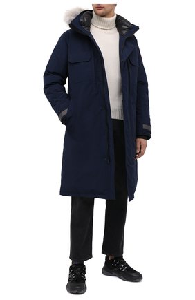 Мужская пуховая парка westmount CANADA GOOSE темно-синего цвета по цене 139000 руб., арт. 2004M | Фото 2 Мужская пуховая парка westmount CANADA GOOSE темно-синего цвета, арт. 2004M | Фото 2