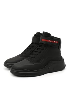 Женские ботинки PRADA черного цвета по цене 69000 руб., арт. 3T6443-HEC-F0002-010 | Фото 1 Женские ботинки PRADA черного цвета, арт. 3T6443-HEC-F0002-010 | Фото 1