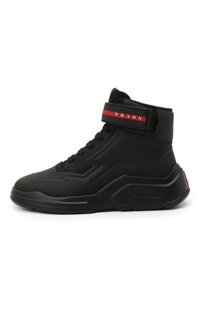 Женские ботинки PRADA черного цвета по цене 69000 руб., арт. 3T6443-HEC-F0002-010 | Фото 2 Женские ботинки PRADA черного цвета, арт. 3T6443-HEC-F0002-010 | Фото 2