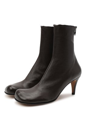 Женские кожаные ботильоны BOTTEGA VENETA темно-коричневого цвета по цене 78500 руб., арт. 610238/VBS00 | Фото 1 Женские кожаные ботильоны BOTTEGA VENETA темно-коричневого цвета, арт. 610238/VBS00 | Фото 1