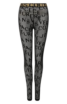 Женские леггинсы VERSACE JEANS COUTURE черного цвета по цене 23600 руб., арт. D5HZB162-ZDM101/04889 | Фото 1 Женские леггинсы VERSACE JEANS COUTURE черного цвета, арт. D5HZB162-ZDM101/04889 | Фото 1