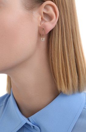 Женские серьги J-POINT золотого цвета по цене 57200 руб., арт. ИПГ857.59.110719.1Y | Фото 2 Женские серьги J-POINT золотого цвета, арт. ИПГ857.59.110719.1Y | Фото 2