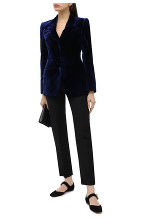 Женский жакет TOM FORD темно-синего цвета по цене 261500 руб., арт. GI2756-FAX103 | Фото 2 Женский жакет TOM FORD темно-синего цвета, арт. GI2756-FAX103 | Фото 2 (Материал внешний: Вискоза, Купро; Длина (для топов): Стандартные; Материал подклада: Вискоза; Рукава: Длинные; Случай: Вечерний; Стили: Гламурный; 1-2-бортные: Однобортные; Женское Кросс-КТ: Жакет-одежда)