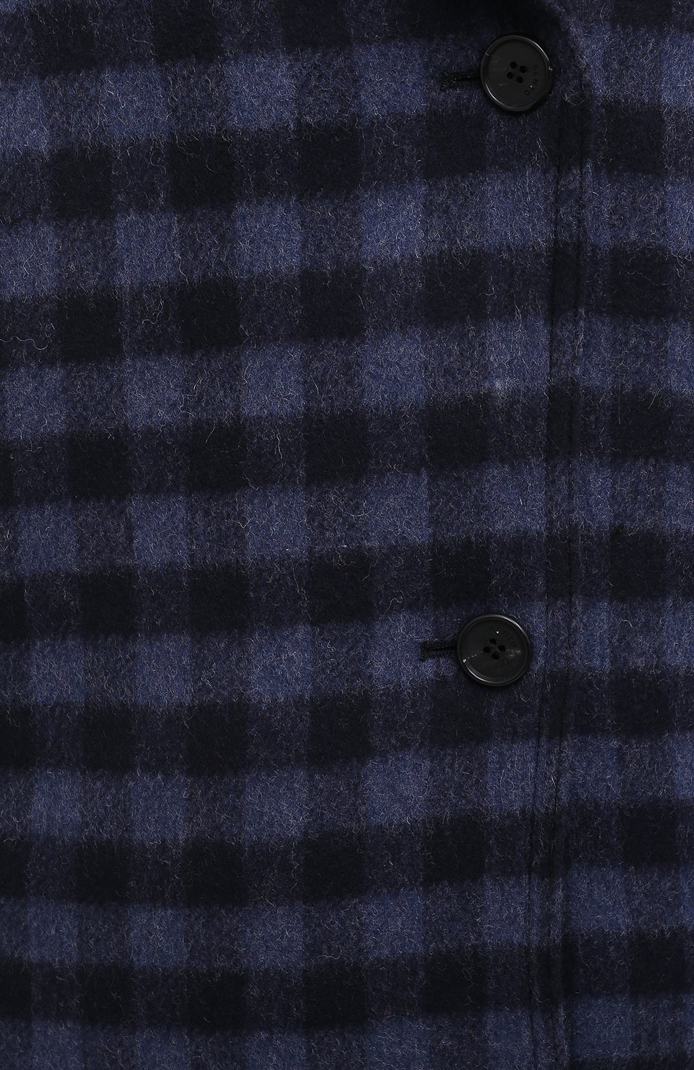 Женская шерстяная куртка KENZO синего цвета, арт. FA62MA0389CA | Фото 5 (Кросс-КТ: Куртка; Материал внешний: Шерсть; Рукава: Длинные; Стили: Гранж; Материал подклада: Синтетический материал; Длина (верхняя одежда): Короткие)