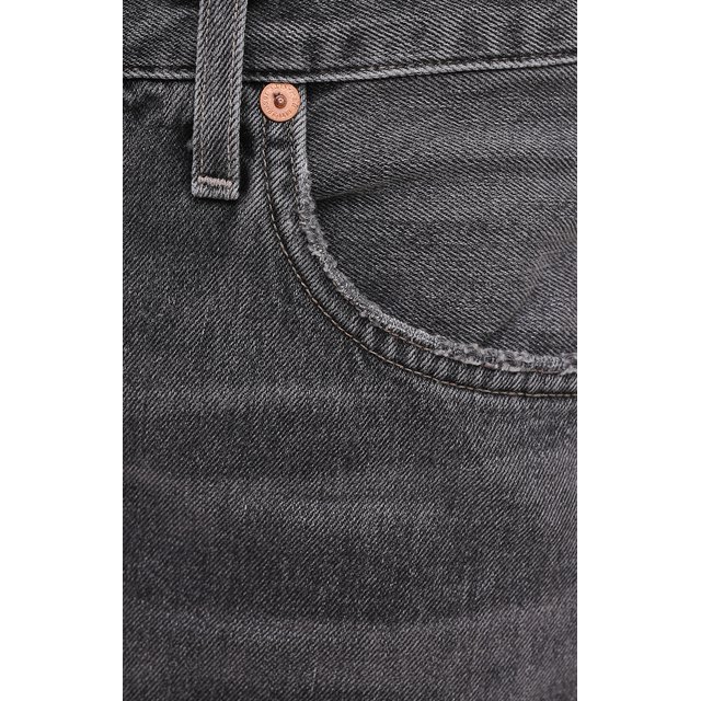 фото Укороченные джинсы прямого кроя с потертостями citizens of humanity