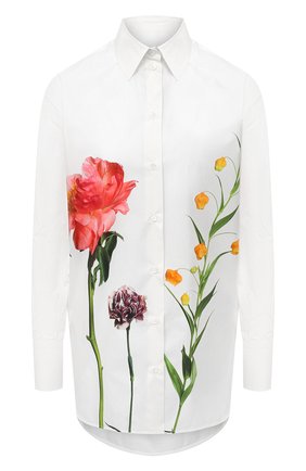 Женская хлопковая рубашка VALENTINO белого цвета по цене 99800 руб., арт. UB0AB19F5YA | Фото 1 Женская хлопковая рубашка VALENTINO белого цвета, арт. UB0AB19F5YA | Фото 1