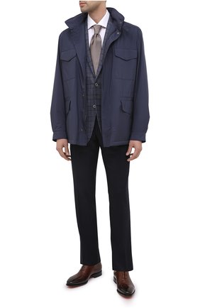 Мужской шерстяной пиджак CORNELIANI синего цвета по цене 99500 руб., арт. 866Y70-0816372/90 Z | Фото 2 Мужской шерстяной пиджак CORNELIANI синего цвета, арт. 866Y70-0816372/90 Z | Фото 2