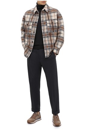 Мужские хлопковые брюки KNT серого цвета, арт. UPS0102J02T31 | Фото 2 (Длина (брюки, джинсы): Стандартные; Материал внешний: Хлопок; Случай: Повседневный; Стили: Кэжуэл; Региональные ограничения белый список (Axapta Mercury): RU)