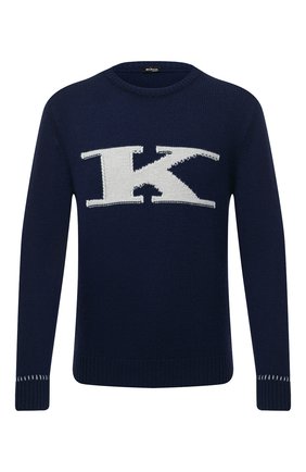 Мужской кашемировый свитер KITON синего цвета по цене 249000 руб., арт. UK1226 | Фото 1 Мужской кашемировый свитер KITON синего цвета, арт. UK1226 | Фото 1