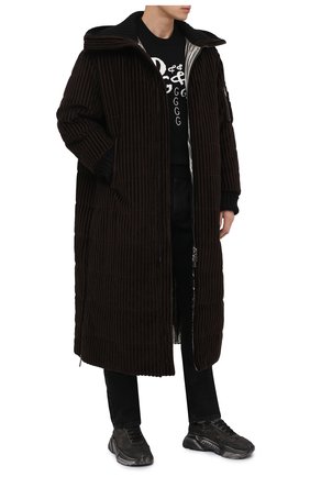 Мужская утепленное пальто DOLCE & GABBANA коричневого цвета по цене 258500 руб., арт. G9TV5T/FRVBA | Фото 2 Мужская утепленное пальто DOLCE & GABBANA коричневого цвета, арт. G9TV5T/FRVBA | Фото 2