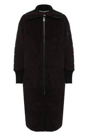 Мужская утепленное пальто DOLCE & GABBANA коричневого цвета, арт. G9TV5T/FRVBA | Фото 1 (Материал внешний: Хлопок; Рукава: Длинные; Материал подклада: Синтетический материал; Мужское Кросс-КТ: Верхняя одежда, Пуховик-верхняя одежда, утепленные куртки; Кросс-КТ: Пуховик, Куртка; Стили: Гранж; Длина (верхняя одежда): Длинные)