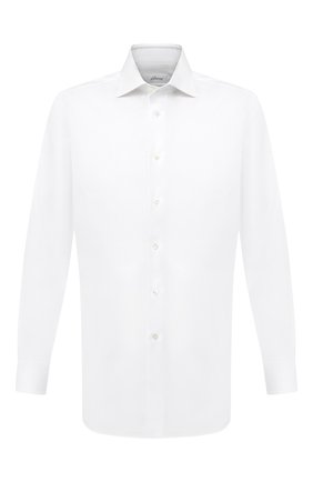 Мужская хлопковая сорочка BRIONI белого цвета по цене 55400 руб., арт. RCA20M/P7003 | Фото 1 Мужская хлопковая сорочка BRIONI белого цвета, арт. RCA20M/P7003 | Фото 1 (Материал внешний: Хлопок; Длина (для топов): Стандартные; Рукава: Длинные; Случай: Формальный; Стили: Классический; Воротник: Кент; Принт: Однотонные; Манжеты: На пуговицах; Мужское Кросс-КТ: Сорочка-одежда; Региональные ограничения белый список (Axapta Mercury): RU)
