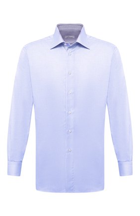 Мужская хлопковая сорочка BRIONI голубого цвета по цене 49950 руб., арт. RCA10L/PZ034 | Фото 1 Мужская хлопковая сорочка BRIONI голубого цвета, арт. RCA10L/PZ034 | Фото 1