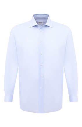 Мужская хлопковая сорочка BRIONI голубого цвета по цене 47350 руб., арт. RCA10L/0905G | Фото 1 Мужская хлопковая сорочка BRIONI голубого цвета, арт. RCA10L/0905G | Фото 1