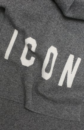 Мужской шарф из шерсти и вискозы DSQUARED2 серого цвета по цене 21100 руб., арт. KNM0034 01W02189 | Фото 2 Мужской шарф из шерсти и вискозы DSQUARED2 серого цвета, арт. KNM0034 01W02189 | Фото 2