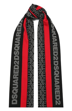 Мужской шерстяной шарф DSQUARED2 черного цвета по цене 23450 руб., арт. KNM0045 01W03172 | Фото 1 Мужской шерстяной шарф DSQUARED2 черного цвета, арт. KNM0045 01W03172 | Фото 1