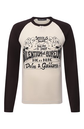 Мужская хлопковый лонгслив DOLCE & GABBANA бежевого цвета по цене 39950 руб., арт. G8LZ8T/FI723 | Фото 1 Мужская хлопковый лонгслив DOLCE & GABBANA бежевого цвета, арт. G8LZ8T/FI723 | Фото 1
