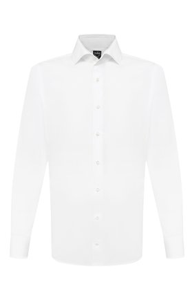 Мужская хлопковая сорочка VAN LAACK белого цвета по цене 25950 руб., арт. MIVARA-SF/150005 | Фото 1 Мужская хлопковая сорочка VAN LAACK белого цвета, арт. MIVARA-SF/150005 | Фото 1 (Рукава: Длинные; Длина (для топов): Стандартные; Материал внешний: Хлопок; Мужское Кросс-КТ: Сорочка-одежда; Случай: Формальный; Принт: Однотонные; Стили: Классический; Манжеты: На пуговицах; Воротник: Акула)