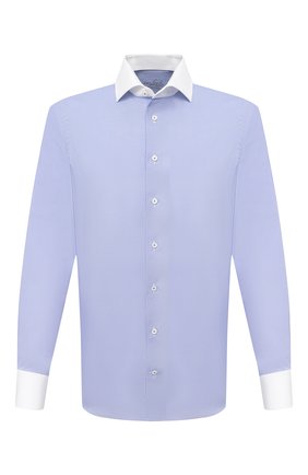 Мужская хлопковая сорочка VAN LAACK синего цвета по цене 15350 руб., арт. RIVARA-FSF/162801 | Фото 1 Мужская хлопковая сорочка VAN LAACK синего цвета, арт. RIVARA-FSF/162801 | Фото 1
