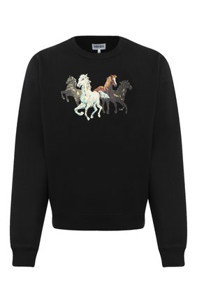Мужской хлопковый свитшот KENZO черного цвета по цене 25750 руб., арт. FA65SW5114MG | Фото 1 Мужской хлопковый свитшот KENZO черного цвета, арт. FA65SW5114MG | Фото 1