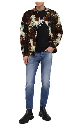 Мужской хлопковый свитшот KENZO черного цвета по цене 25750 руб., арт. FA65SW5114MG | Фото 2 Мужской хлопковый свитшот KENZO черного цвета, арт. FA65SW5114MG | Фото 2