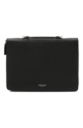 Мужская кожаная папка для документов GIORGIO ARMANI черного цвета по цене 124000 руб., арт. Y2P262/YVA3X | Фото 1 Мужская кожаная папка для документов GIORGIO ARMANI черного цвета, арт. Y2P262/YVA3X | Фото 1