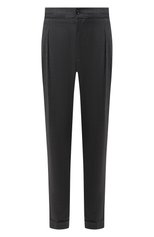 Мужские шерстяные брюки MARCO PESCAROLO темно-серого цвета, арт. CHIAIA/4231 | Фото 1 (Материал внешний: Шерсть; Длина (брюки, джинсы): Стандартные; Стили: Классический; Случай: Формальный)