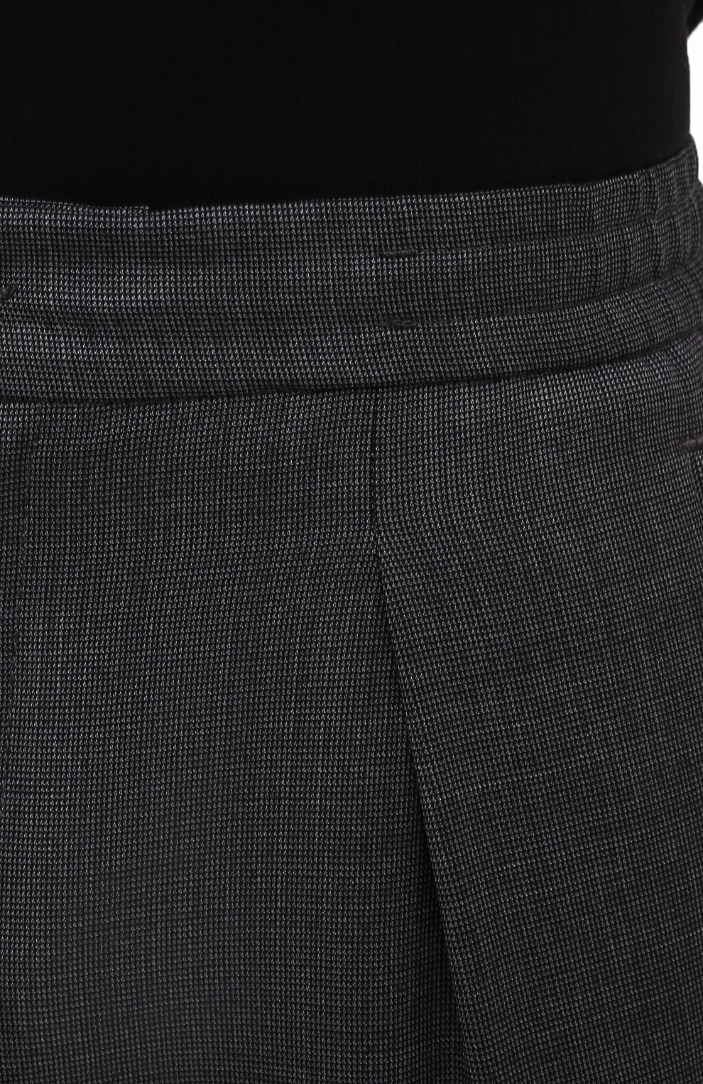 Мужские шерстяные брюки MARCO PESCAROLO темно-серого цвета, арт. CHIAIA/4231 | Фото 5 (Материал внешний: Шерсть; Длина (брюки, джинсы): Стандартные; Стили: Классический; Случай: Формальный)