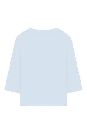 Детский хлопковый лонгслив KENZO голубого цвета по цене 4420 руб., арт. KR10527 | Фото 2 Детский хлопковый лонгслив KENZO голубого цвета, арт. KR10527 | Фото 2