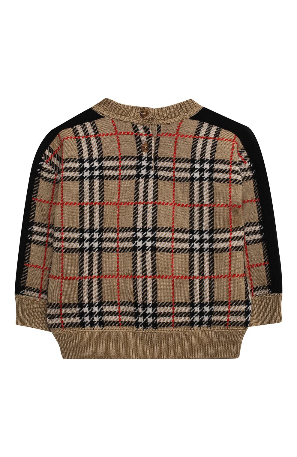 Детский шерстяной пуловер BURBERRY разноцветного цвета по цене 23100 руб., арт. 8031425 | Фото 2 Детский шерстяной пуловер BURBERRY разноцветного цвета, арт. 8031425 | Фото 2