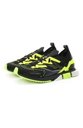 Детские кроссовки DOLCE & GABBANA зеленого цвета по цене 35650 руб., арт. DA0952/AW478/37-39 | Фото 1 Детские кроссовки DOLCE & GABBANA зеленого цвета, арт. DA0952/AW478/37-39 | Фото 1