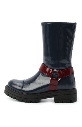 Детские кожаные сапоги MARNI синего цвета по цене 38150 руб., арт. 66094/NAPLAC R0YAL/28-35 | Фото 2 Детские кожаные сапоги MARNI синего цвета, арт. 66094/NAPLAC R0YAL/28-35 | Фото 2 (Материал внутренний: Текстиль; Кросс-КТ: полусапоги; Материал внешний: Кожа; Региональные ограничения белый список (Axapta Mercury): RU; Длина стельки: 20, 21,4)