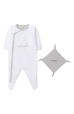 Детский пижама GIVENCHY белого цвета по цене 22620 руб., арт. H98090 | Фото 1 Детский пижама GIVENCHY белого цвета, арт. H98090 | Фото 1