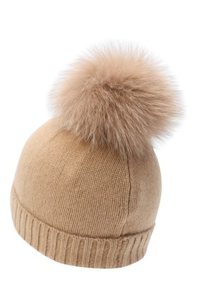 Детского кашемировая шапка GIORGETTI CASHMERE бежевого цвета по цене 9500 руб., арт. MB1693/TU/4A | Фото 2 Детского кашемировая шапка GIORGETTI CASHMERE бежевого цвета, арт. MB1693/TU/4A | Фото 2 (Материал: Шерсть, Кашемир)