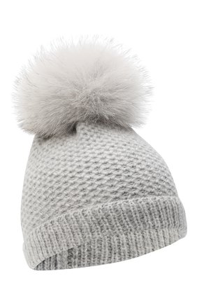 Детского кашемировая шапка GIORGETTI CASHMERE светло-серого цвета по цене 9725 руб., арт. MB1695/V0LPE/4A | Фото 1 Детского кашемировая шапка GIORGETTI CASHMERE светло-серого цвета, арт. MB1695/V0LPE/4A | Фото 1 (Материал: Кашемир, Шерсть)