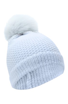 Детского кашемировая шапка GIORGETTI CASHMERE голубого цвета по цене 9295 руб., арт. MB1695/V0LPE/4A | Фото 1 Детского кашемировая шапка GIORGETTI CASHMERE голубого цвета, арт. MB1695/V0LPE/4A | Фото 1
