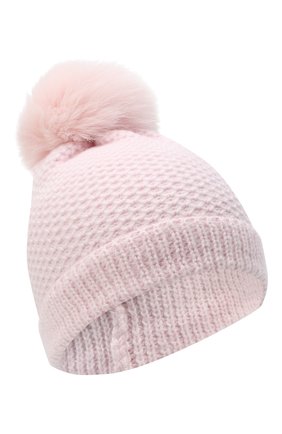 Детского кашемировая шапка GIORGETTI CASHMERE розового цвета по цене 12350 руб., арт. MB1695/V0LPE/8A | Фото 1 Детского кашемировая шапка GIORGETTI CASHMERE розового цвета, арт. MB1695/V0LPE/8A | Фото 1 (Материал: Кашемир, Шерсть, Текстиль)