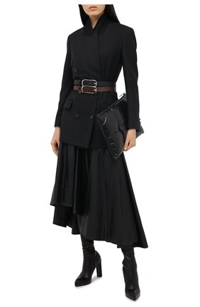 Женские кожаные ботфорты ALEXANDER MCQUEEN черного цвета по цене 152500 руб., арт. 641882/WHSS1 | Фото 2 Женские кожаные ботфорты ALEXANDER MCQUEEN черного цвета, арт. 641882/WHSS1 | Фото 2
