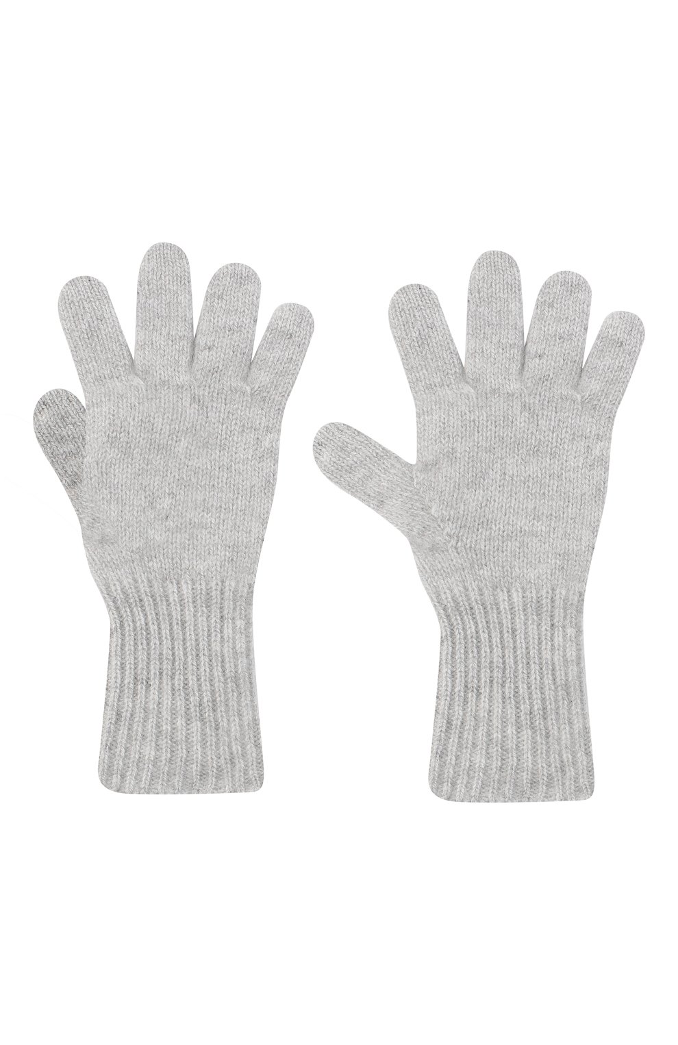 Детские кашемировые перчатки GIORGETTI CASHMERE светло-серого цвета, арт. MB1699/8A | Фото 2 (Материал: Текстиль, Кашемир, Шерсть)