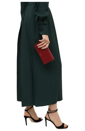Женские кожаное портмоне на цепочке SAINT LAURENT красного цвета по цене 61400 руб., арт. 635203/1JB0J | Фото 2 Женские кожаное портмоне на цепочке SAINT LAURENT красного цвета, арт. 635203/1JB0J | Фото 2