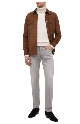 Мужские замшевые казаки SAINT LAURENT черного цвета по цене 78100 руб., арт. 632390/0LI00 | Фото 2 Мужские замшевые казаки SAINT LAURENT черного цвета, арт. 632390/0LI00 | Фото 2 (Материал внутренний: Натуральная кожа; Подошва: Плоская; Мужское Кросс-КТ: Казаки-обувь, Сапоги-обувь; Материал внешний: Замша)
