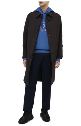 Мужской хлопковое худи DOLCE & GABBANA синего цвета по цене 59950 руб., арт. G9TI5Z/G7WZM | Фото 2 Мужской хлопковое худи DOLCE & GABBANA синего цвета, арт. G9TI5Z/G7WZM | Фото 2