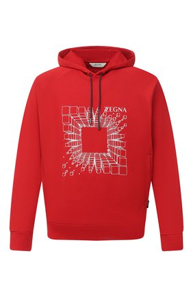 Мужской хлопковое худи Z ZEGNA красного цвета по цене 34550 руб., арт. VV458/ZZ858R | Фото 1 Мужской хлопковое худи Z ZEGNA красного цвета, арт. VV458/ZZ858R | Фото 1