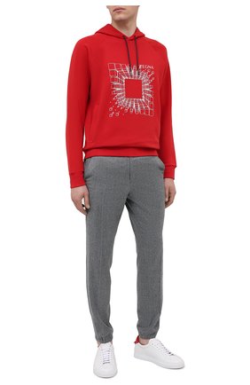 Мужской хлопковое худи Z ZEGNA красного цвета по цене 34550 руб., арт. VV458/ZZ858R | Фото 2 Мужской хлопковое худи Z ZEGNA красного цвета, арт. VV458/ZZ858R | Фото 2