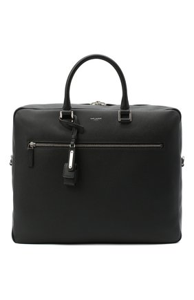 Мужская кожаная сумка для ноутбука SAINT LAURENT черного цвета по цене 152000 руб., арт. 528744/DTI0E | Фото 1 Мужская кожаная сумка для ноутбука SAINT LAURENT черного цвета, арт. 528744/DTI0E | Фото 1